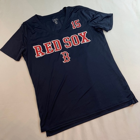Genuine Merchandise Red Sox PEDROIA # 15  V Neck   Women’s  Top Size: L - Picture 1 of 4